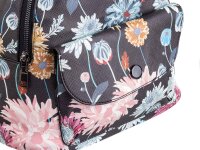 JSI Phil Firenze Cityrucksack, schwarz Blume - PH1257