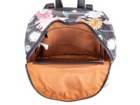 JSI Phil Firenze Cityrucksack, schwarz Blume - PH1257