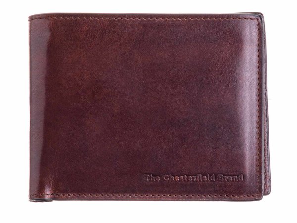 The Chesterfield Brand C080355 Leder Portemonnaie Querformat brown mit RFID Schutz