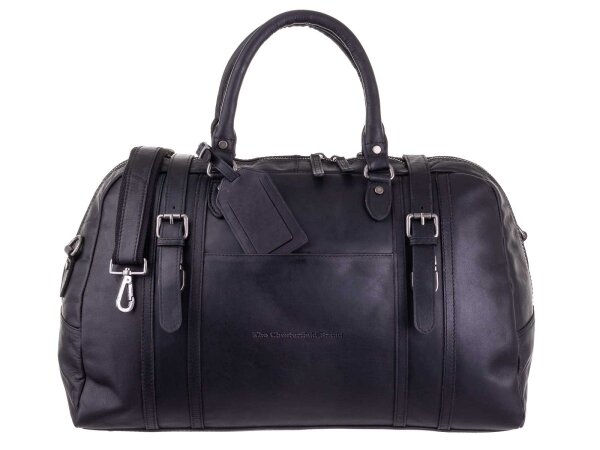 The Chesterfield Brand C200022 Leder Weekender Reisetasche schwarz