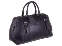 The Chesterfield Brand C200022 Leder Weekender Reisetasche schwarz