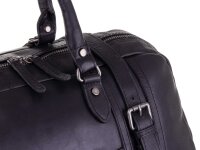 The Chesterfield Brand C200022 Leder Weekender Reisetasche schwarz