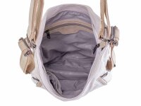 Prato S918-F LM Joyce Flanell PU Reißverschluss-Beutel beige / beige