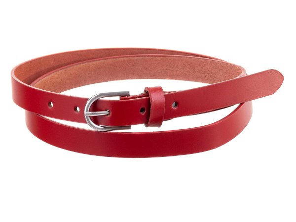 Prato Gürtel G02 ovale Schnalle S rot 85 cm
