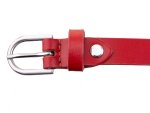 Prato Gürtel G02 ovale Schnalle S rot 100 cm