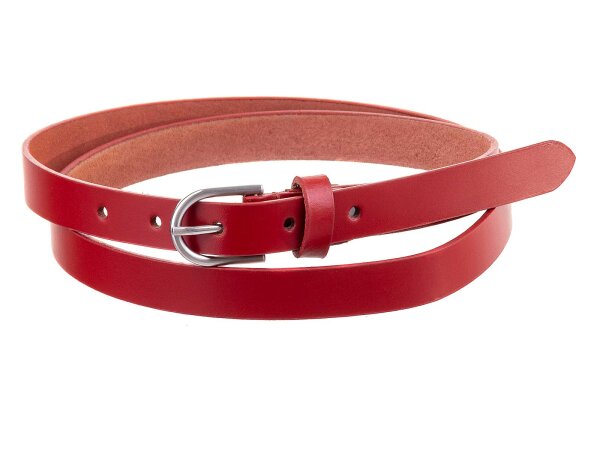 Prato Gürtel G02 ovale Schnalle S rot 110 cm