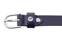 Prato Gürtel G02 ovale Schnalle S dark blue 110 cm