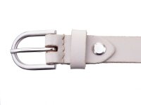 Prato Gürtel G02 ovale Schnalle S beige 100 cm