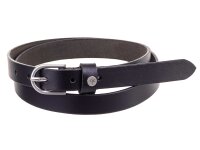 Prato Gürtel G02 ovale Schnalle S shiny black 105 cm