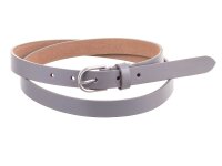 Prato Gürtel G02 ovale Schnalle S mid grey 95 cm