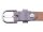 Prato Gürtel G02 ovale Schnalle S mid grey 110 cm