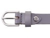 Prato Gürtel G02 ovale Schnalle S mid grey 105 cm