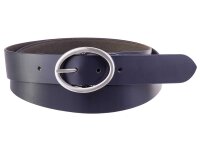Prato Gürtel G05 mit Runder Schnalle dark blue 85 cm