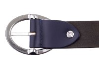 Prato Gürtel G05 mit Runder Schnalle dark blue 85 cm