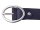 Prato Gürtel G05 mit Runder Schnalle dark blue 85 cm