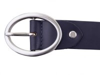 Prato Gürtel G05 mit Runder Schnalle dark blue 110 cm