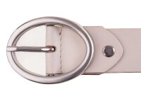 Prato Gürtel G05 mit Runder Schnalle beige 85 cm