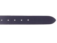 Prato Gürtel G05 mit Runder Schnalle shiny black 90 cm