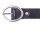 Prato Gürtel G05 mit Runder Schnalle shiny black 90 cm