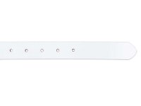 Prato Gürtel G26 Damen Gürtel Büffel Leder weiss 100 cm
