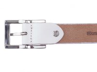 Prato Gürtel G26 Damen Gürtel Büffel Leder weiss 105 cm