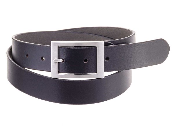 Prato Gürtel G26 Damen Gürtel Büffel Leder shiny black 110 cm