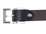 Prato Gürtel G26 Damen Gürtel Büffel Leder shiny black 110 cm