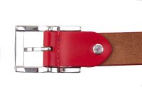 Prato G&uuml;rtel G26 Damen G&uuml;rtel B&uuml;ffel Leder rot 85 cm