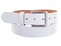 Prato Gürtel G28 Leder Gürtel weiss 90 cm