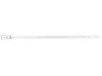 Prato Gürtel G28 Leder Gürtel weiss 90 cm