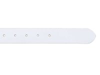 Prato Gürtel G28 Leder Gürtel weiss 105 cm