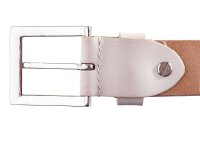 Prato Gürtel G28 Leder Gürtel beige 90 cm
