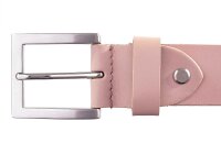 Prato Gürtel G28 Leder Gürtel rose 90 cm