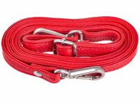 Prato LM J07 Asif Rindleder glatt Handy Umhängetasche rot