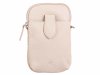 Prato LM J07 Asif Rindleder glatt Handy Umhängetasche beige