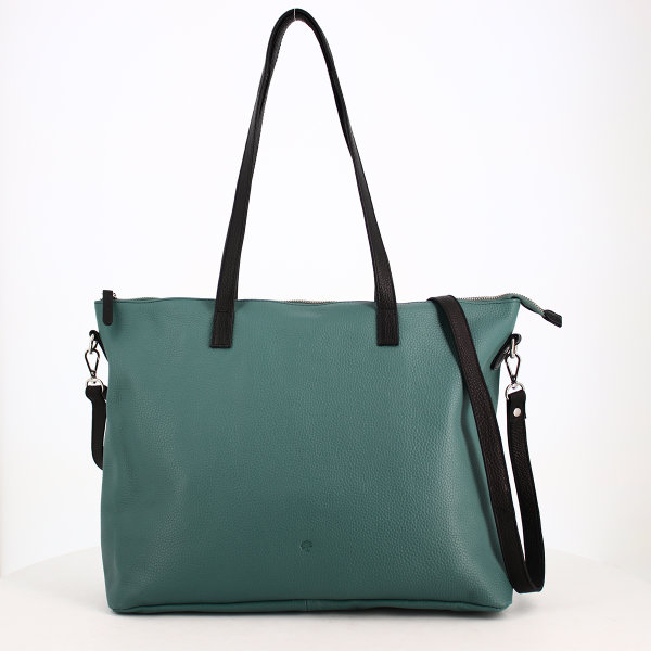 Prato LM K02 Asif Rindleder geprägt Shopper green/dark grey