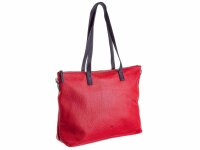 Prato LM K02 Asif Rindleder geprägt Shopper rot7schwarz