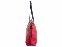 Prato LM K02 Asif Rindleder geprägt Shopper rot7schwarz