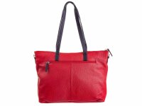 Prato LM K02 Asif Rindleder geprägt Shopper rot7schwarz