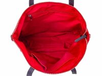 Prato LM K02 Asif Rindleder geprägt Shopper rot7schwarz