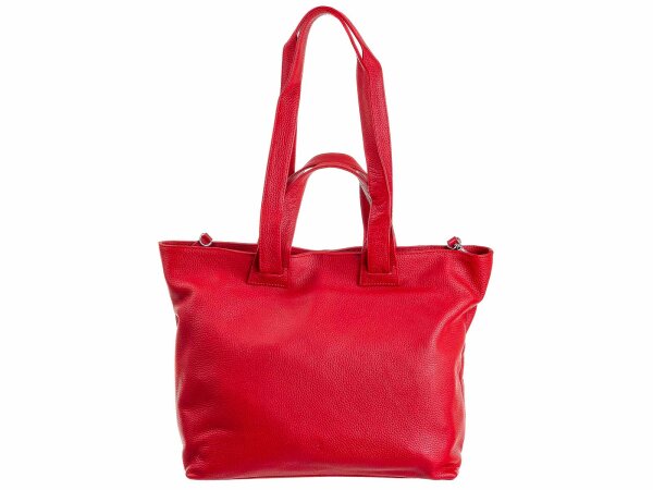 Prato LM K03 Asif Rindleder geprägt Shopper rot