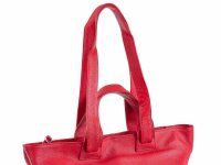 Prato LM K03 Asif Rindleder geprägt Shopper rot