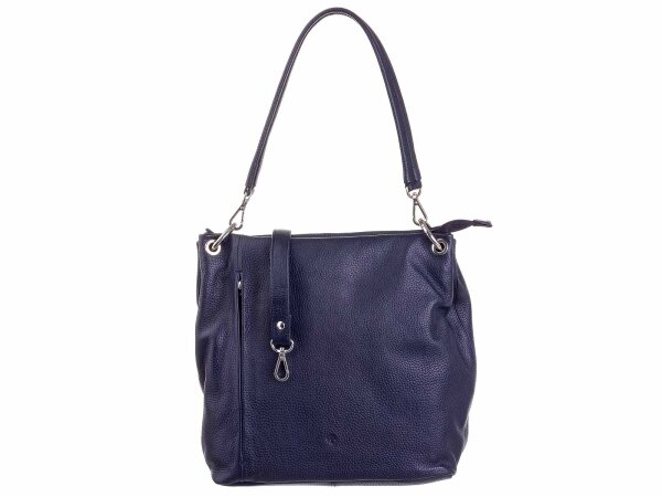 Prato LM AJ05 Asif Rindleder geprägt Shopper dunkelblau