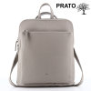 Prato LM  AL12 Asif Rindleder geprägt Cityrucksack light grey