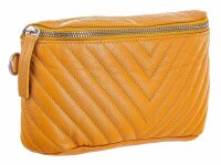 Prato LM AGT1 Asif Rindleder genarbt 2in1 Gürteltasche / Umhängetasche dunkelgelb