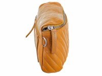Prato LM AGT1 Asif Rindleder genarbt 2in1 Gürteltasche / Umhängetasche dunkelgelb