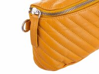 Prato LM AGT1 Asif Rindleder genarbt 2in1 Gürteltasche / Umhängetasche dunkelgelb