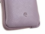 Prato LM AJ08 Asif Rindleder geprägt Handy Umhängetasche mid grey