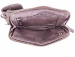 Prato LM AJ08 Asif Rindleder geprägt Handy Umhängetasche mid grey