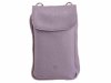 Prato LM AJ08 Asif Rindleder geprägt Handy Umhängetasche mid grey
